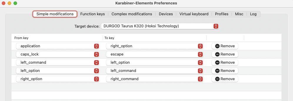 Karabiner-Elements configuration